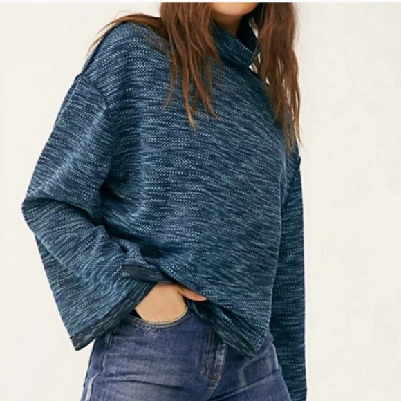 NWT We the Free by Free People Sunny Days Space-Dye Turtleneck Sweater B… - Picture 4 of 6